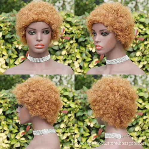 Hair Short Lace Human Hair Wigs For Women Brazilian Finger Wave Wig Remy Human Hair Pixie Cut Lace Wigs